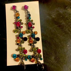 Beautiful colorful earrings.